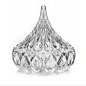 Godinger Hershey’s Kiss Dome Shaped Crystal Candy Trinket Dish with a Lid